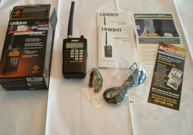 Uniden Bearcat BC75XLT Handheld 300 Ch. Scanner Monitor Police  Fire Department
