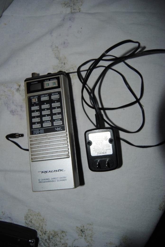Realistic Pro-38 10 Channel Direct Entry Programmable Scanner Scanning Receiver