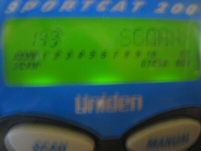 Uniden Nascar Sportcat 200 Handheld Radio Scanner Koss R.E. Parts/Repair Read