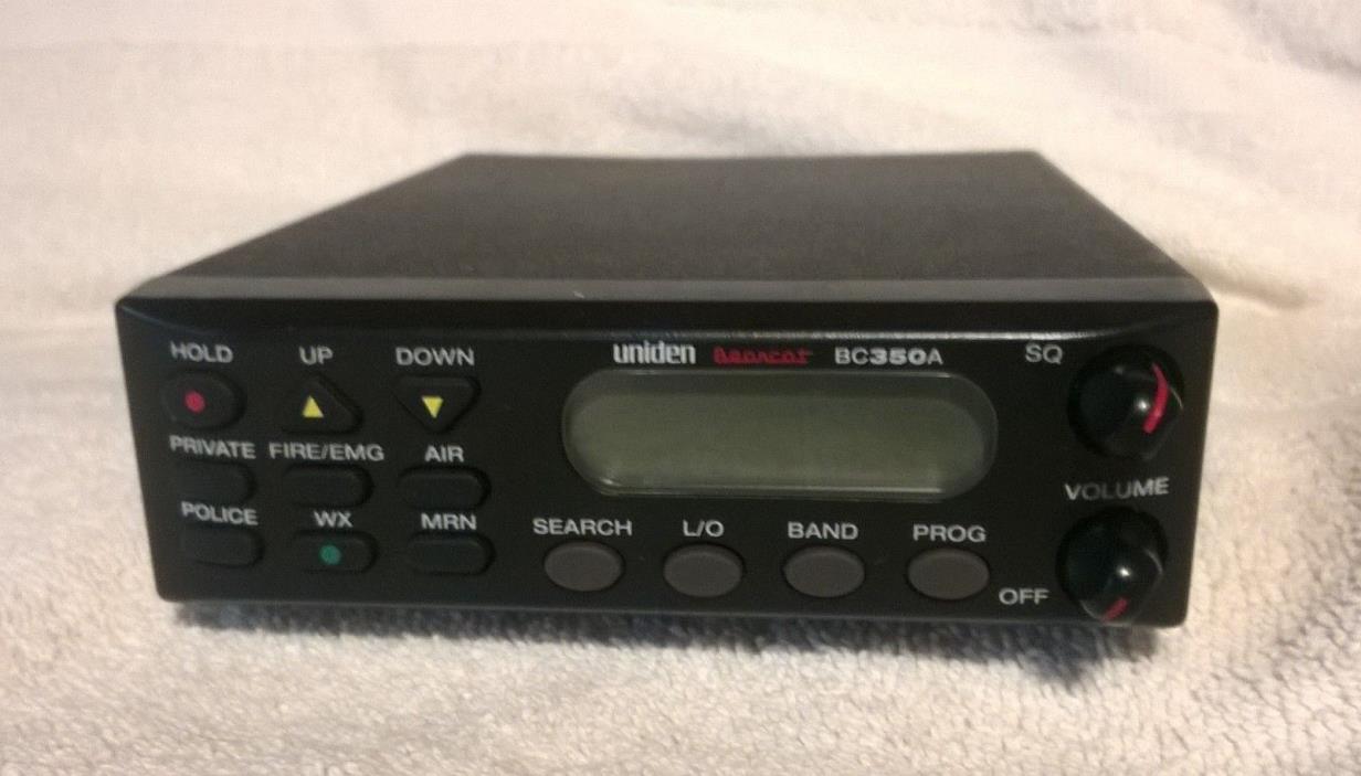 Uniden Bearcat BC350A VHF UHF Police Fire Weather Radio Scanner