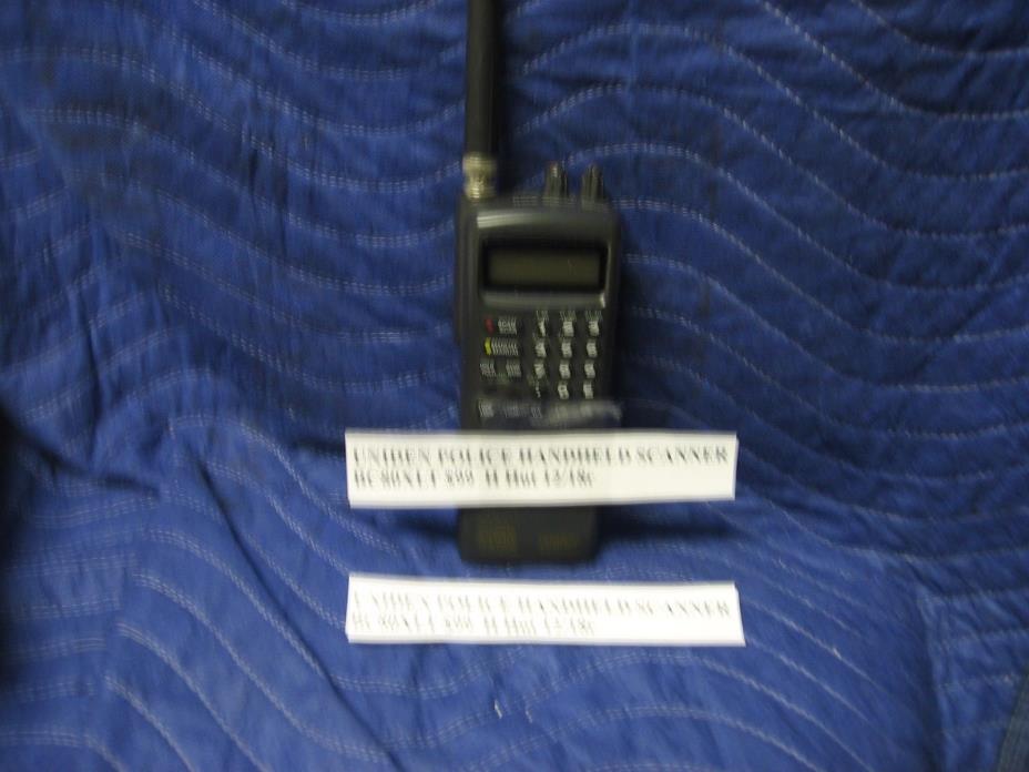 Uniden BC80XLT HandHeld Police Scanner Emergency Analog Radio Fire Nascar 500 Ch