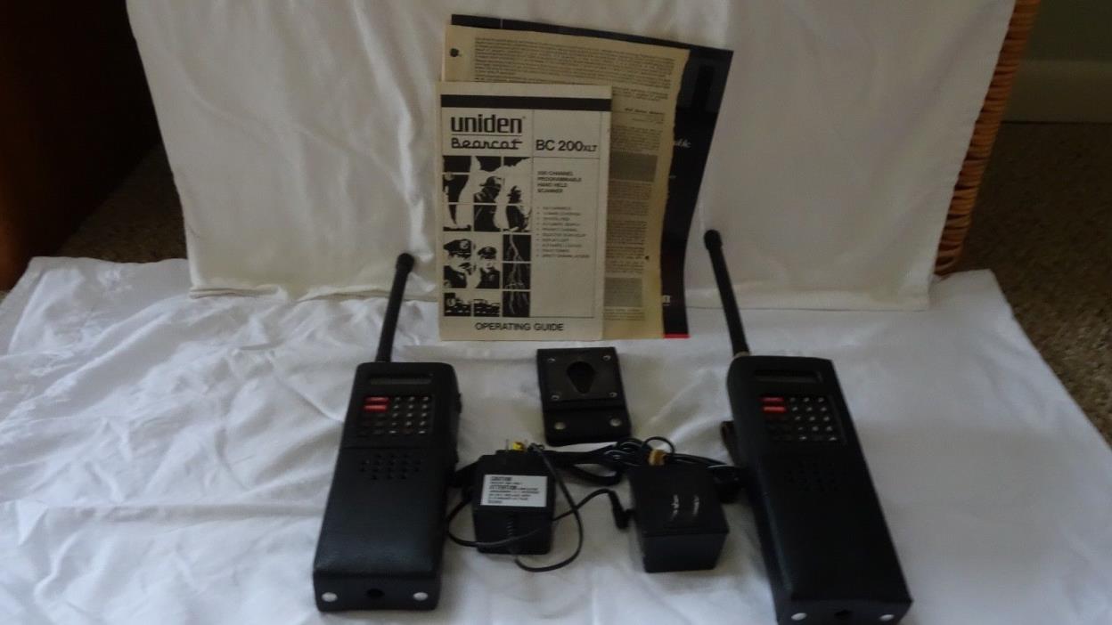 Two Uniden Bearcat BC 200 XLT Scanners