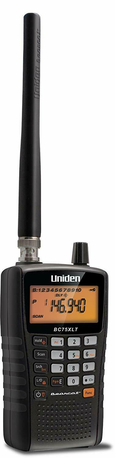 Uniden Bearcat BC75XLT Compact Handheld Scanner Monitor Police & Fire Department