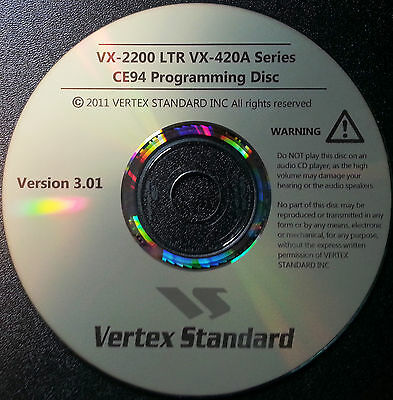 Vertex Standard CE94 for the VX-2200 LTR, VX-420A Series Version 3.01