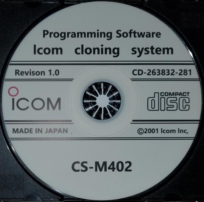Icom CS-M402 Programming Software for IC-M402 Radio Revison 1.0