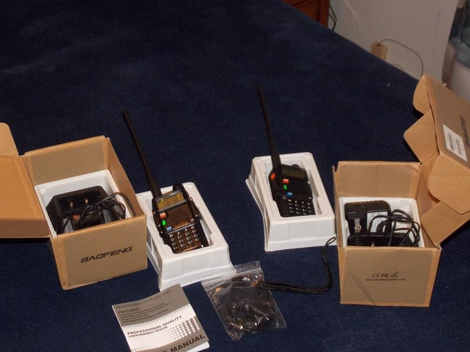 2 - NEW Baofeng UV-5R FM Portable Two-Way Radio Transceivers