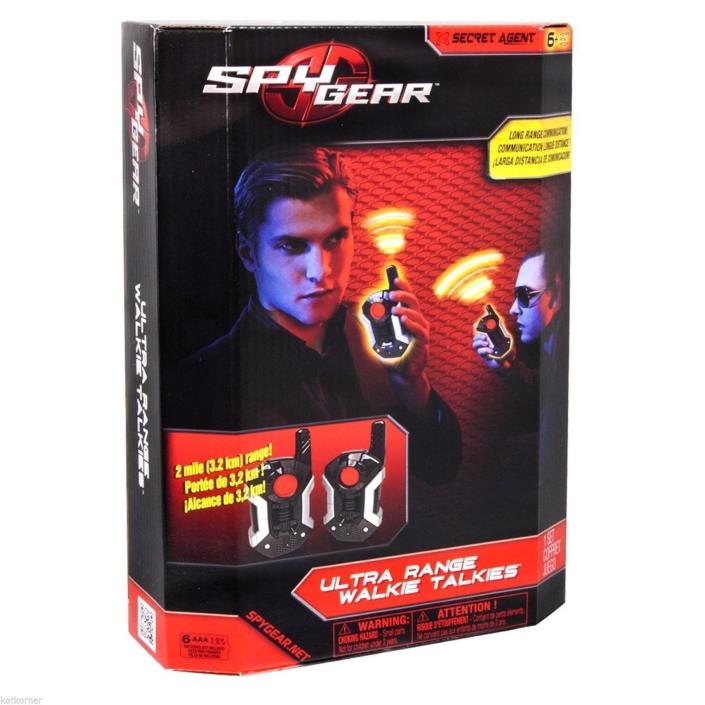 Spy Gear - Ultra Range Walkie Talkies - up to 2 mile range - RL2-SGR