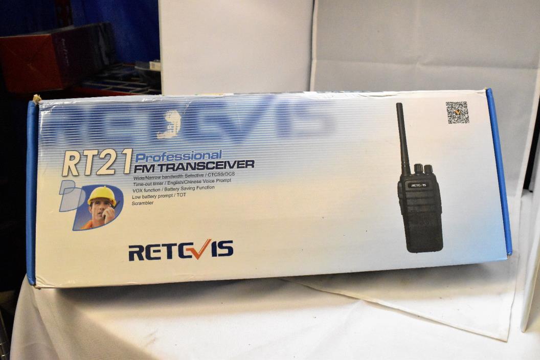 Two Way Radio Retevis RT21 Rechargeable 16 CH UHF 400 to 480MHz VOX Pack of 5