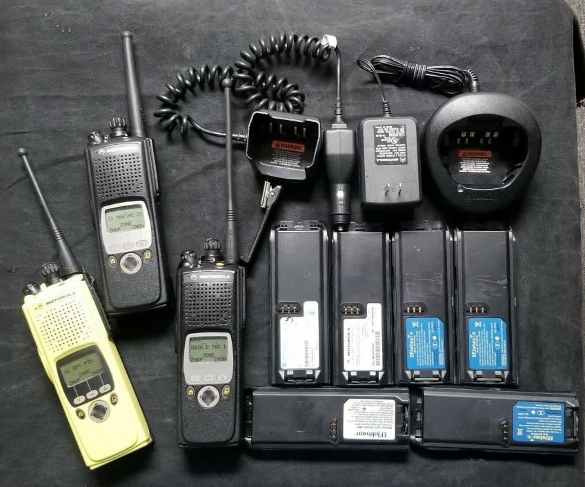 Motorola XTS 5000 UHF, VHF, & 700-800 Mhz P25 ASTRO AES-256 Radios With Extras