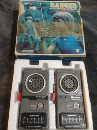 Walkie Talkies Solid State Transceiver With Morse Code RANGER 1976 original box
