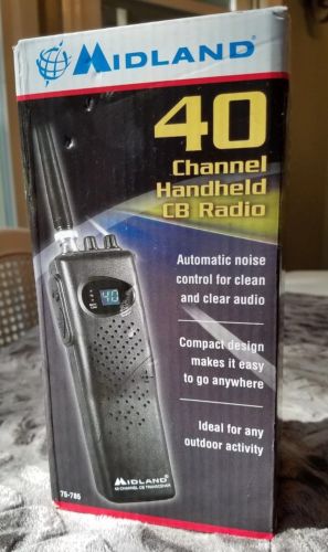 75-785 MIDLAND 7-Watt, 40-Channel Portable Handheld CB Radio FREE SHIPPING