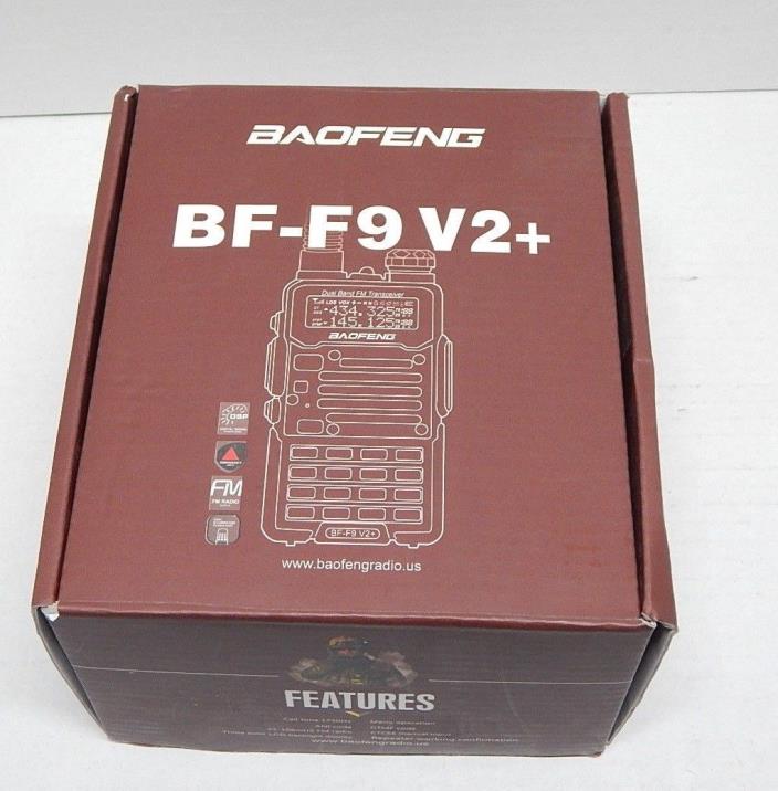 Baofeng Black BF-F9 V2+ Tri-Power Dual-Band 136-17 Two-Way Walkie Talkie Radio
