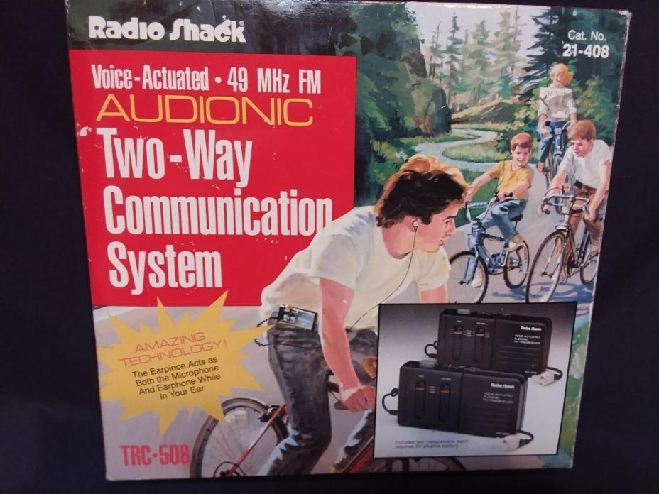 NEW vitage radio shack two way communication system cat # 21 - 408 trc 508