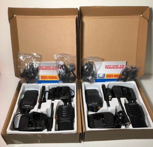 4PCS Baofeng BF-888S Two Way Radio Walkie Talkie Wireless Handheld UHF400-470MHz