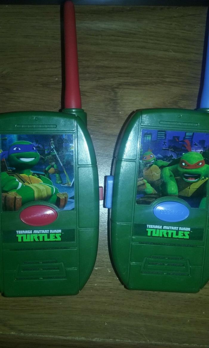 TMNT Teenage Mutant Ninja Turtles Walkie Talkie Set 2013 Viacom Two Way Radios