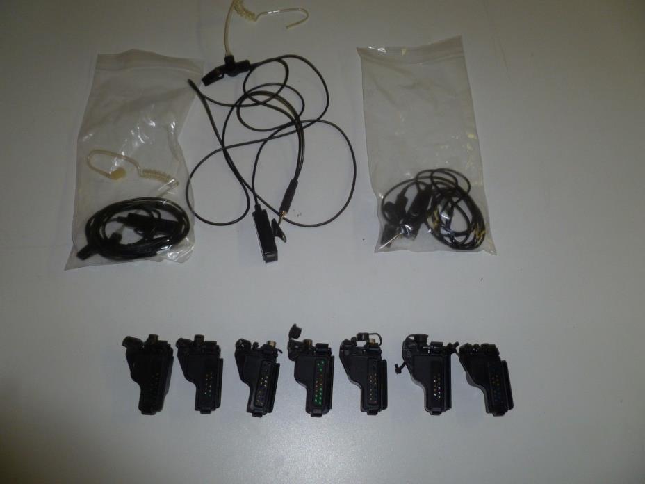 Lot of Various Motorola XTS5000 XTS3000 Two Way Radio Tactical Adapters y135