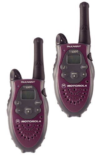 Motorola TalkAbout T5320 (AA) 2-Mile 14-Channel FRS 2-Way Radio (Napa Burgundy)