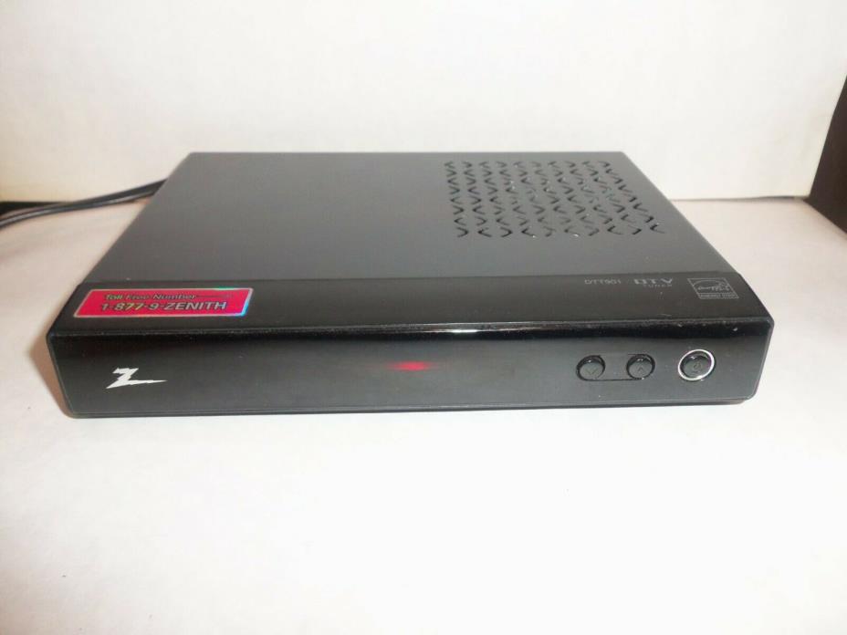 zenith dtt901 digital tv tuner converter box with analog pass-no remote