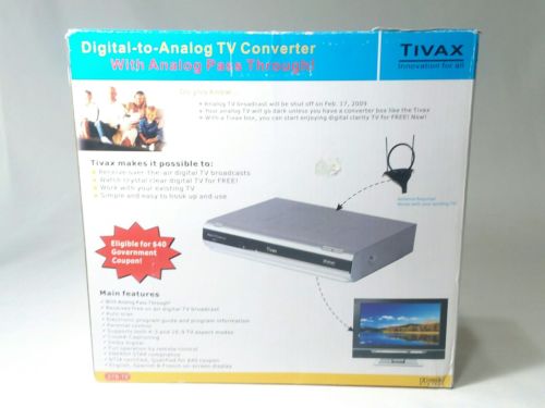 Tivax Stb-t9 DTV converter box.  ATSC.  New.