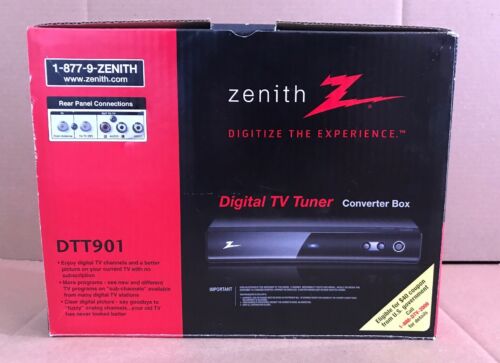 Zenith DTT901 Digital TV Tuner Converter Box W/ Cable (Read)