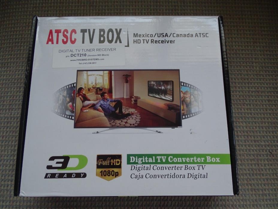 ATSC HD Digital TV Converter Box-Tuner/Receiver-1080p-DCT210