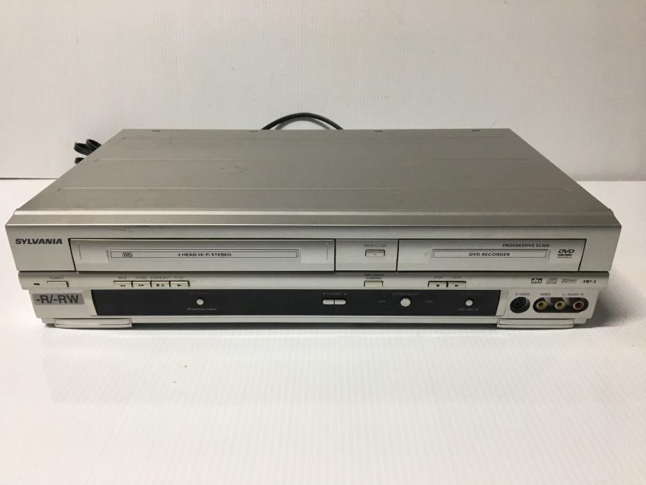 Sylvania DVD VCR Combo VHS Player Recorder Tape & Cord Model SRDV495 No remote