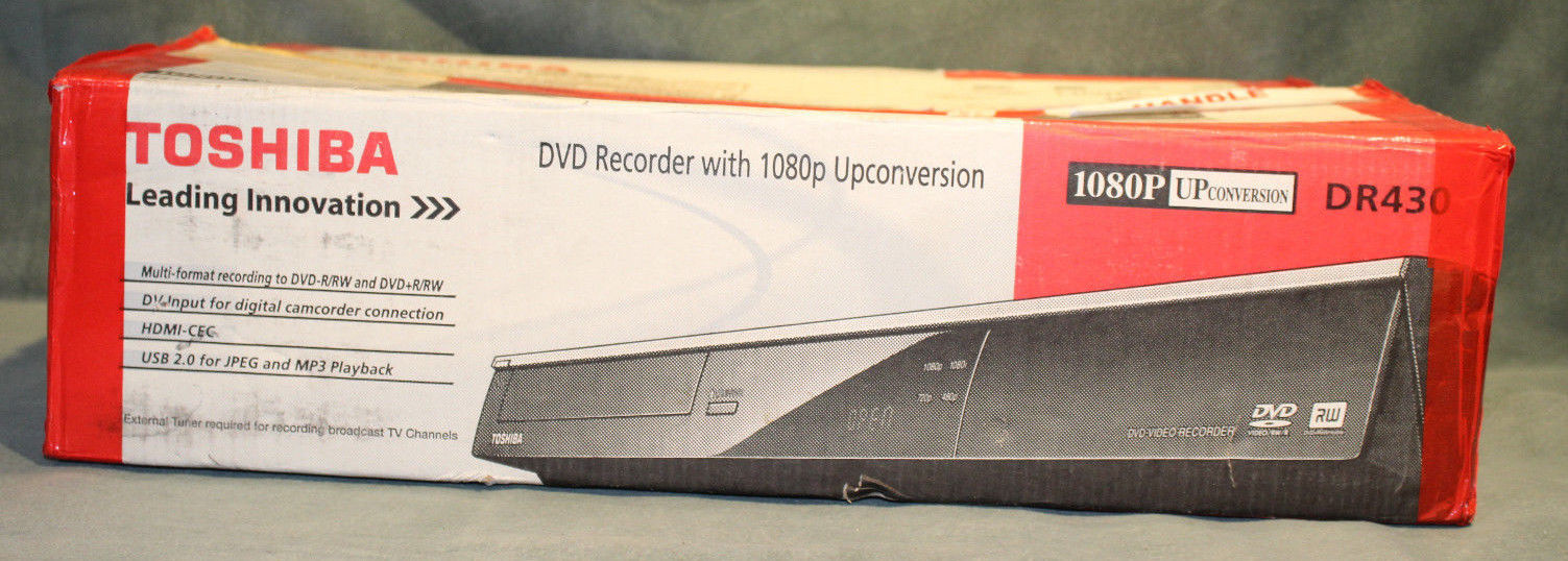 Toshiba DR430 DVD Recorder/Player with HDMI Output DR430KU New * OPEN BOX*