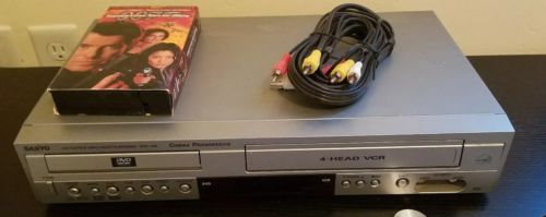 Tested Working Sanyo DVW-7100 DVD/VCR VHS Progressive Combo Player No Remote