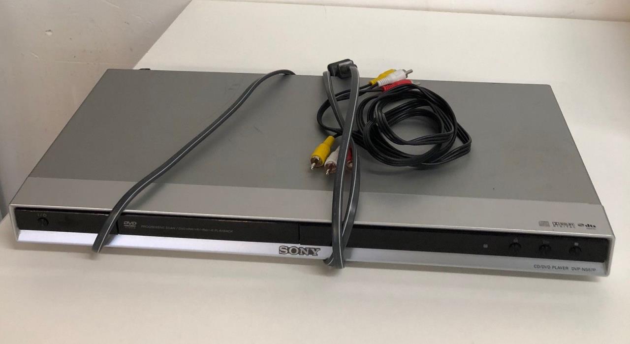 Sony Progressive Scan DVP-NS57P DVD Player Tested Works Nicely Cords Included