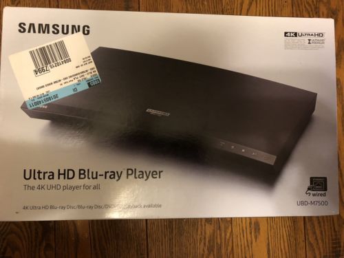 Samsung UBD-M7500 Blu-Ray Player with UHD Upscaling & 4K Resolution in Black