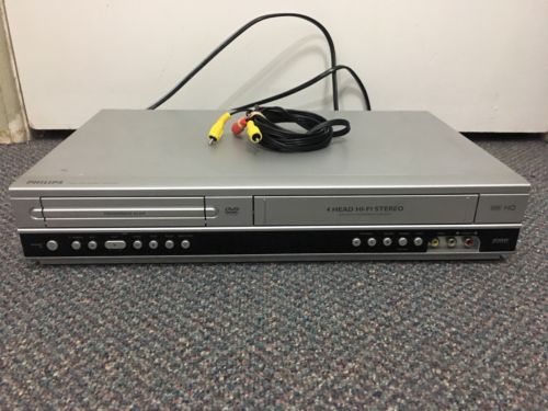 Philips DVP3340V DVD/VCR Combo Player VHS Recorder w/ Cables Tested Works Great