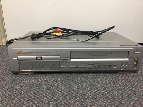 Emerson EWD2202 DVD/CD Player/VCR VHS Combo - Silver Tested and Works Great