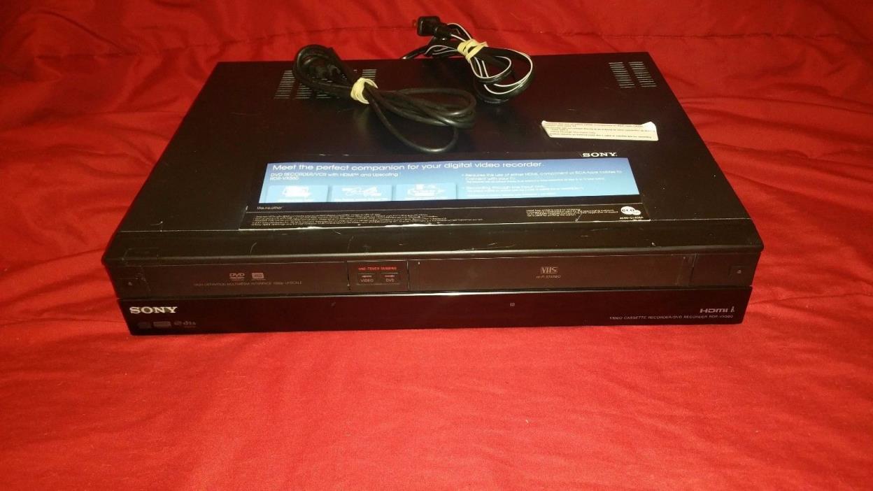 Sony RDR-VX560 1080P HDMI DVD Recorder Player VHS VCR Video Combo Without Remote