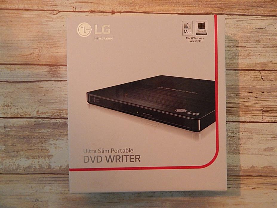 LG Ultra Slim Portable Dvd Writer Player Sp8onb69 MAC Wii MOriginal Box Manuals.
