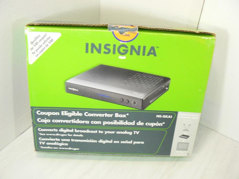 INSIGNIA NS-DXA1 DIGITAL TO ANALOG CONVERTER BOX W/ REMOTE NEW Open Box Unused