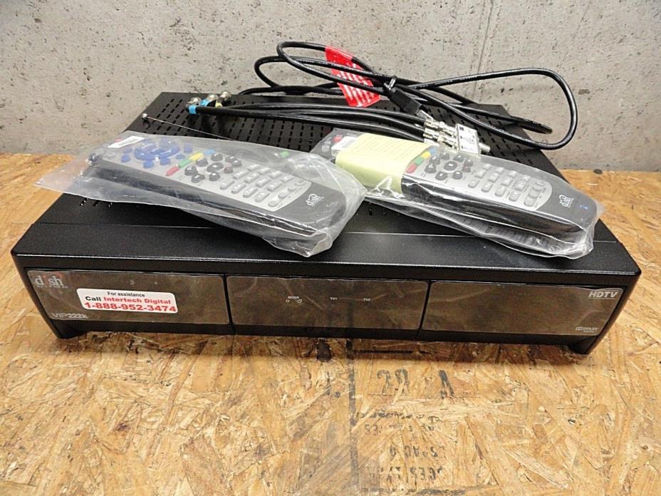 Dish Network Duo ViP 222k DE36 HD TV Receiver w/ 20.1 & 21.1 Remote