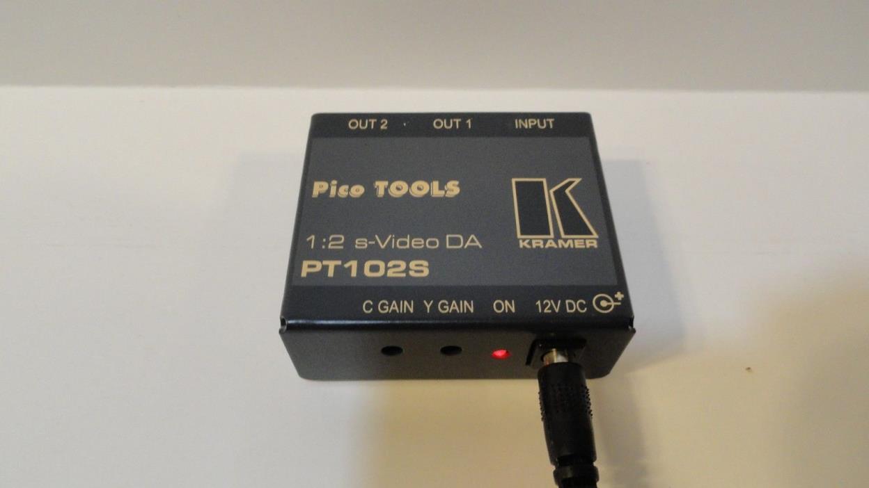 Kramer Electronics Pico TOOLS PT102S 1:2 S-Video Distribution Amplifier/Splitter