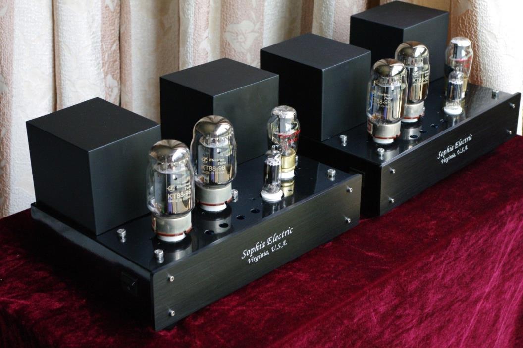 Deal: Sophia Electric KT88 mono-block tube amplifiers, Sonic Beauty, 50 watts X2