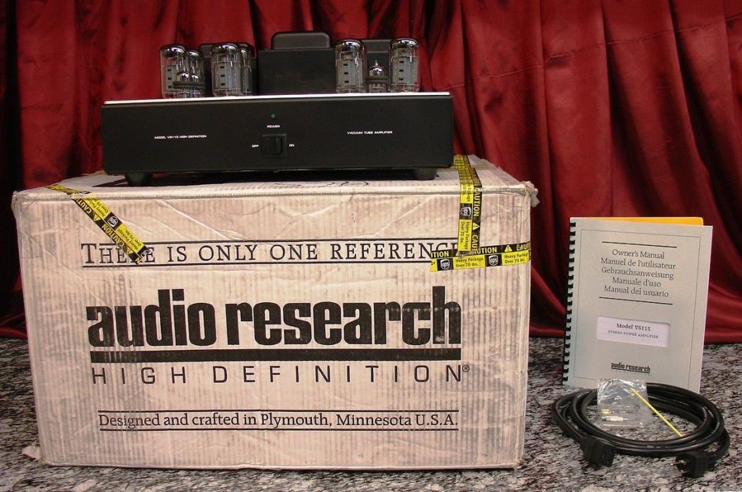 AUDIO RESEARCH VS115 tube amplifier with KT120's + orig. box and accessories!!!