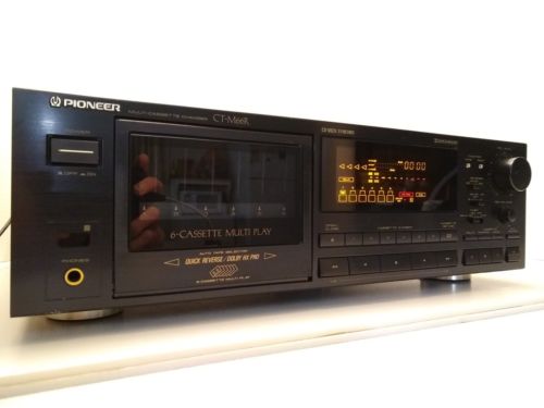 Pioneer 6 Multi-Cassette Changer Player Recorder CT-M66R Tested Working Clean