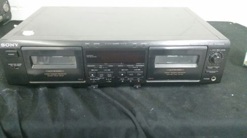 SONY TC-WE305S Dual Cassette Player w/AMS Automatic Music Sensor & RMS Dubbing