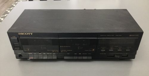 SCOTT STEREO AUTO REVERSE DUAL CASSETTE DECK MODEL DD660 TESTED & WORKING