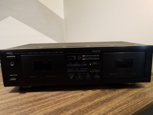 Yamaha Dual Double Stereo Cassette Tape Deck KX-W162 Natural Sound