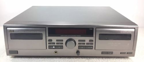 JVC TD-W215 Dual Cassette Stereo Tape Deck Player Read Description AS IS