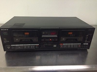 Sony Stereo Dual Cassette Tape Deck TC-W233 *PARTS/NOT WORKING PROPERLY*