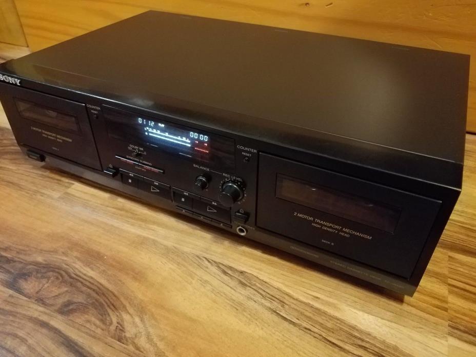 SONY TC-W490 Dolby Stereo Cassette Deck Synchronized High Speed Dubbing