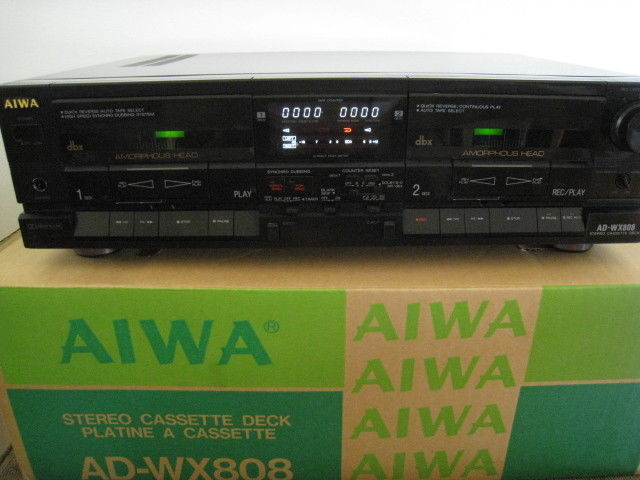 VINTAGE AIWA AD-WX808 STEREO Double CASSETTE DECK Parts/Repair
