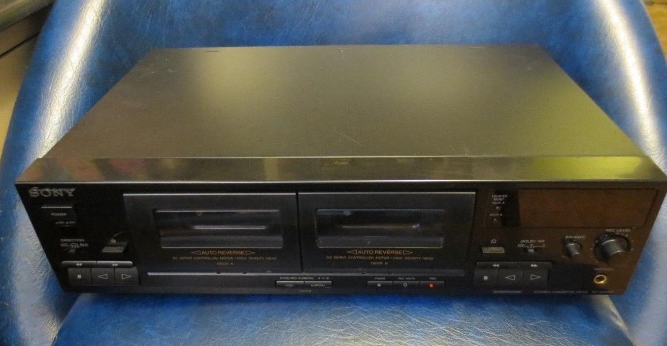 VTG SONY Dual Stereo Cassette Deck TC-WR465 -  Tested Working
