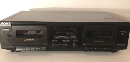 Sony Model TC-WE305 Stereo Double Dual Cassette Deck Player Recording Dubbing