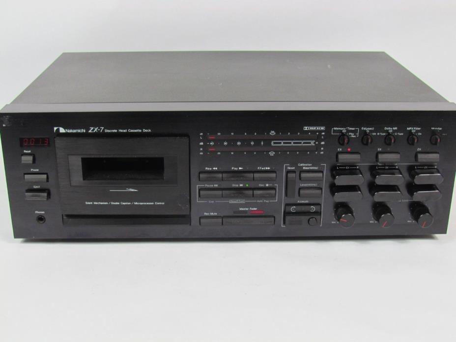 Nakamichi ZX-7  Discrete Head Cassette Deck Testes Working